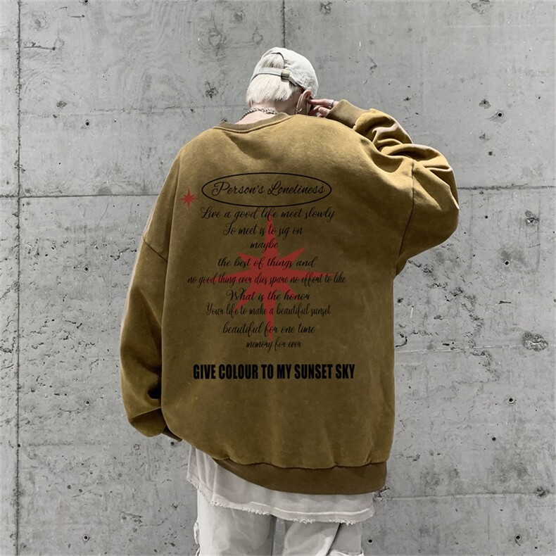 DSA028-SXCTV599抖音品质水洗重磅卫衣男高品质65棉圆领卫衣,男装卫衣,电商A028