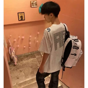 万针全刺绣工艺抖音得物高品质260克重磅纯棉双纱美式高街短袖T恤图片