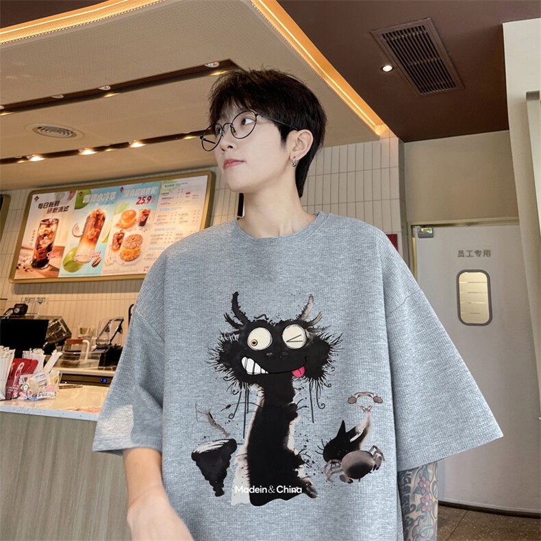 量大优供视频华夫格短袖T恤半袖男HDX521-特P18,男装T恤,电商B371