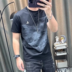 短袖t恤男衫个性印花男士潮流夏季韩版青年百搭修身半袖上衣，男装T恤，星座506A