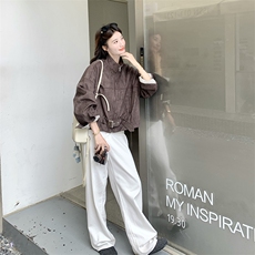 新款，麂皮绒外套2B113-2539-P165-K248，女装短外套，2B113