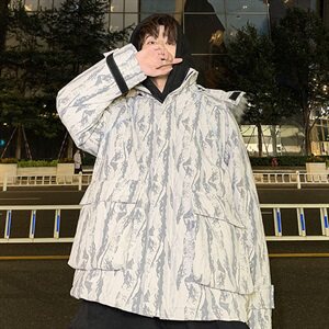 港风迷彩棉衣男冬季休闲宽松棉服外套A090-MY70 p145 限188图片