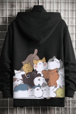 KS21162-P38加绒款-P43连帽开衫卫衣男运动外套大码班服网格，男装卫衣，电商A040A