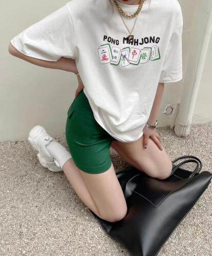 麻将四色T，女装，JY.OUBEN