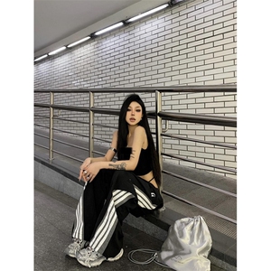 【网图】美式三条杠工装裤夏薄款速干条纹裤子伞兵裤KZ511-特P45图片