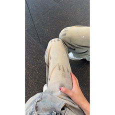 美式高街喷墨牛仔裤男款夏季设计感小众cleanfit裤子宽松直筒长裤，男装牛仔裤，星座410-6（原星座1304-1）