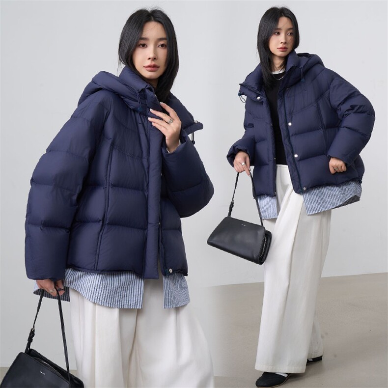 现货2025年冬季新款羽绒服女90白鸭绒,女装羽绒服,阳光伊恋