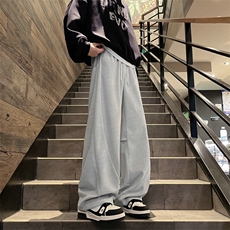 秋冬保暖星空呢休闲裤高级感柔软垂顺解构呢料裤504-K223-P60控88，男装休闲裤，星座504