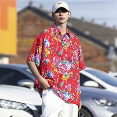 P01中性男女休闲大码花衣服polo衫宽松透气东北大花风团队服，男装Polo衫，星座115A(原星座507）