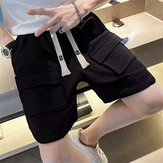 D04白色牛仔裤新款春夏高腰显瘦宽松直筒小众设计感阔腿裤子，男装休闲裤，星座308A-1（原309B-1）