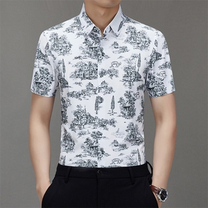 BGW-K425137夏季新款男士短袖衬衣百搭衬衫商务时尚男装图片