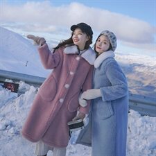 大货！高点击皮毛一体浙宝163-2005，女装棉衣/棉服，拾菱