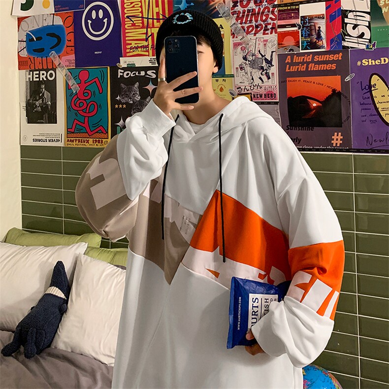 7XL-M加肥加大码连帽卫衣男2023秋季新款港风休闲胖子上衣控价88,男装卫衣,钱塘717(原712)