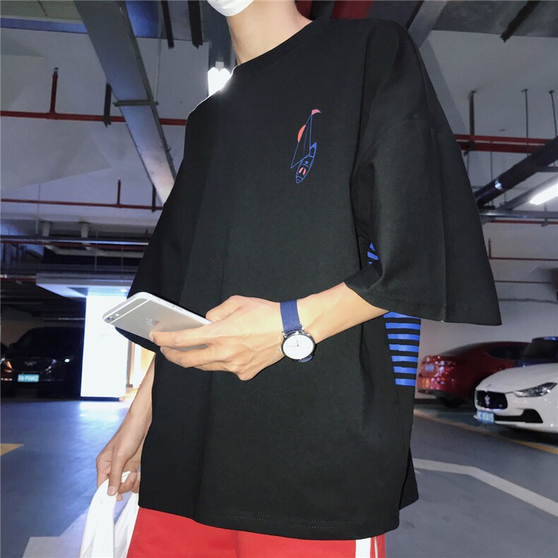 （有报告）DB239-T个性条纹帆船短袖,男装T恤,星座514-2(原B239)