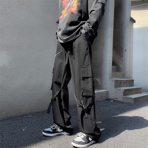 夏季潮牌ins机能多口袋休闲裤美式街头复古工装裤男 K4087-P45图片