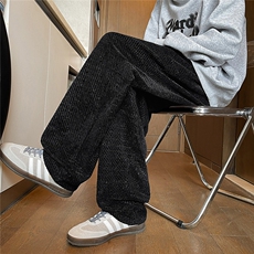 K5060/P40新款秋装老钱风弯刀裤休闲裤男运动卫裤大码宽松长裤子，男装休闲裤，电商A141