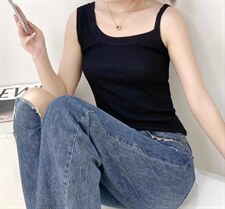 不对称性吊带设计风格，女装背心吊带，魅力元素