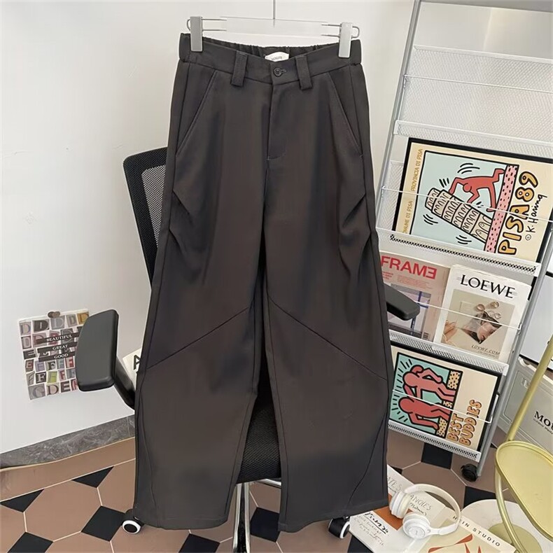 新款潮男西裤直筒裤帅气休闲长裤宽松抗皱免烫1008-LX15633-P53,男装西裤,星座1008