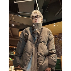 秋冬季2025潮牌美式立领加厚面包服宽松外套棉服-MY3351-网图，男装棉衣，星座1002-2