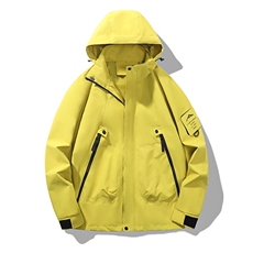 新品男士山系风连帽工装外套冲锋衣男女防风户外登山服518-P42，男装夹克，星座1403A