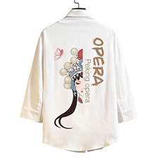 QC58161-P45亚七分袖衬衫男大码五分袖衬衣男短袖，男装衬衫，电商A040A
