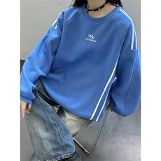 秋装新品美式三条杆织带重磅情侣卫衣外套上衣男女G1090P48，女装短外套，电商A339