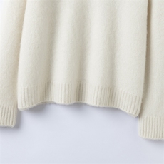 秋冬新款纯色针织圆领套头上衣时尚百搭，女装羊绒衫，缇曼羊绒