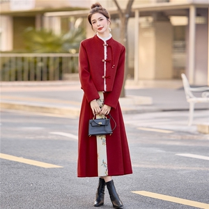 现货新中式提花90羽绒服套装纯色女2025冬季新款超好看保暖女图片