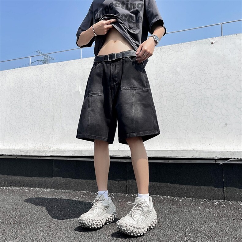 2024美式牛仔裤男款直筒短裤潮K974P35,男装牛仔裤,星座1116-2