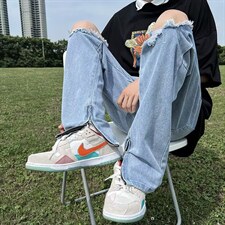 牛仔裤男夏季潮大码休闲裤子高街N1332P38，男装牛仔裤，星座1116-2