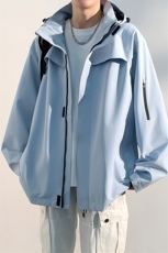 新款男女高品质户外登山服青少年学生冲锋衣夹克外套HS6606-P65，男装夹克，星座1206（原A206）