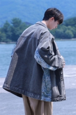 刺绣拼接牛仔夹克男外套男大码潮港风外套男NZ77065P95控128，男装夹克，星座227-7