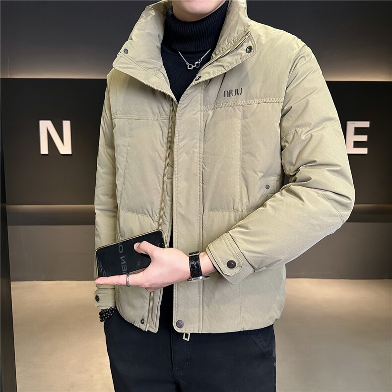 37868-M-3XL-P205标50绒店主风冬季男士休闲纯色立领羽绒服男,男装羽绒服,电商B255