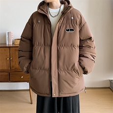 棉衣男冬季新款港风大码宽松连帽加厚羽绒棉学生棉服MF500-P69，男装棉衣，星座214-3