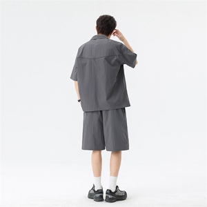 新款休闲短袖短裤套装图片