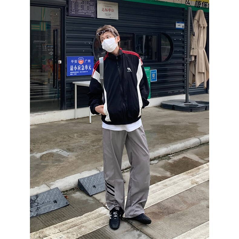 B221美式ins街头hiphop休闲情侣宽松运动裤子LK23117-P60控78,男装休闲裤,电商B221