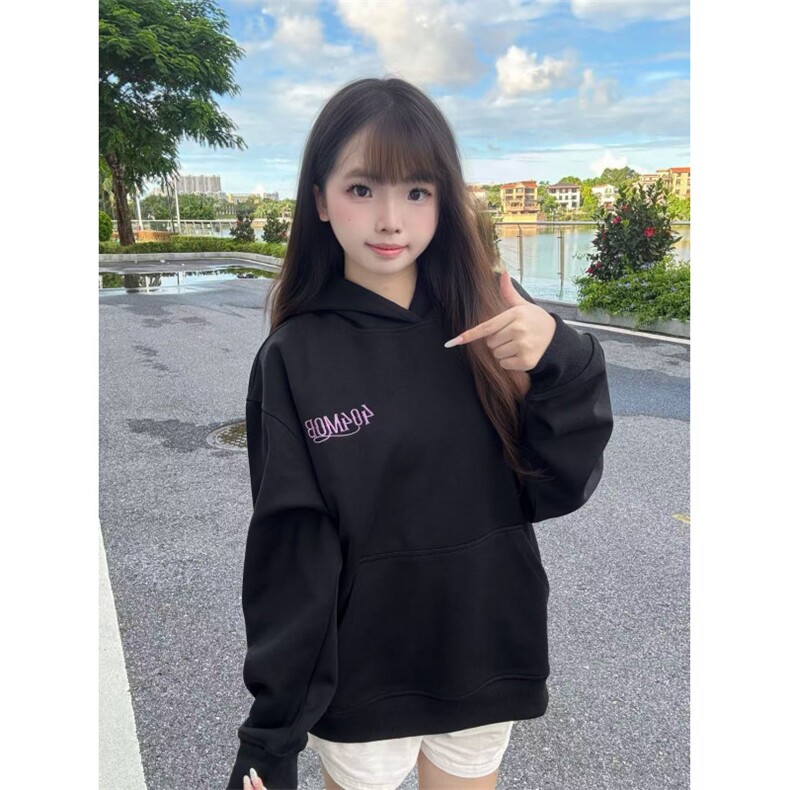 5650-P50原版做工压线+毛巾绣宽松休闲连帽卫衣薄款/加绒,男装卫衣,星座617A-2