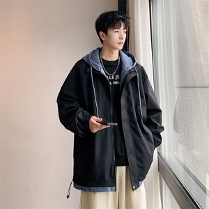 秋季现货假两件夹克男三防二开冲锋衣外套DSA157B-JK763-P68图片