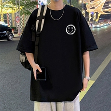 T596大码宽松纯棉运动圆领体恤衫oversize短袖T恤男重磅T，男装T恤，星座304A-1
