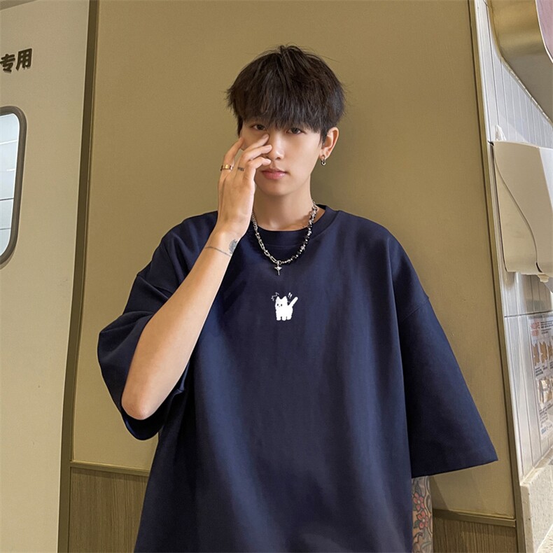 230g重磅纯棉!夏季短袖t恤男半袖男NT196-特P19控38,男装T恤,电商B367