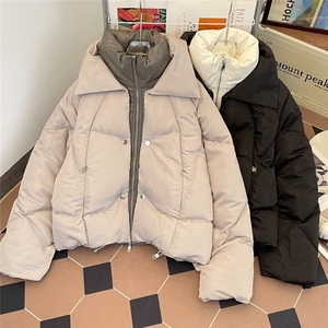 加绒加厚冬款男假两件皮棉衣面包服保暖棉袄休闲外套MA9094 P152图片