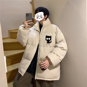 港风冬季创意卡通印花时尚立领休闲棉服A247-MY2047特批65控98
