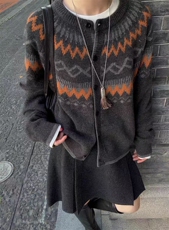 2025年秋季时尚百搭通勤简约休闲开衫，女装针织衫/毛衣，锦瑟羊绒