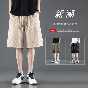 时尚潮流五分裤冰丝亲柔清爽休闲裤垂顺亲肤运动裤 DK280-特批17图片