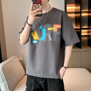 男夏季宽松休闲百搭T恤T6885小码P22大码P25图片