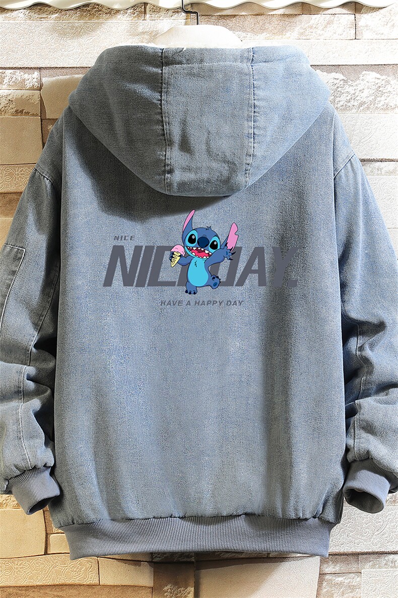 NM53173-P140牛仔外套男大码加厚加绒棉衣男羊羔毛棉服男砖墙,男装棉衣,电商A040A