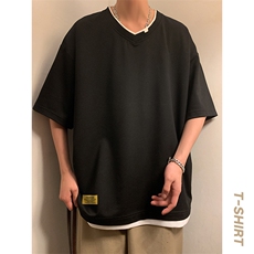 夏季短袖港风暖光休闲宽松潮牌百搭短袖T恤男TC3138RK01-P30控50，男装T恤，星座717
