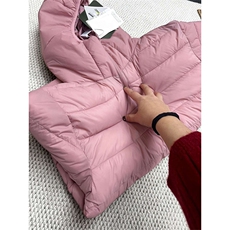 高品冬季连帽排骨棉服多巴胺色系轻薄防泼水棉衣男女A1227-P128，男装棉衣，星座1505