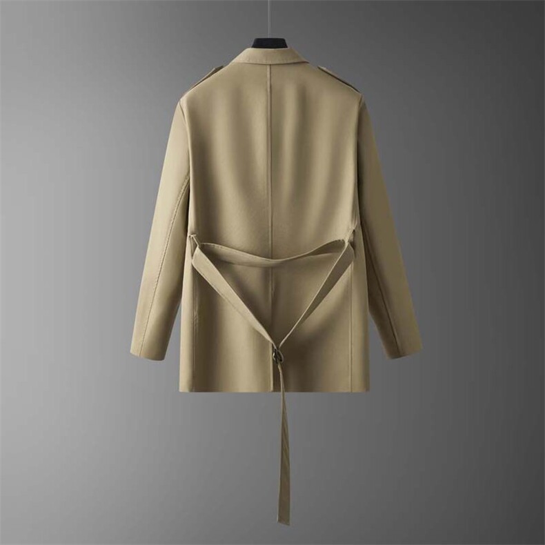 春季工装休闲系带时尚宽松百搭风衣外套XZ402-2FY059P108控138,男装风衣,星座402-2