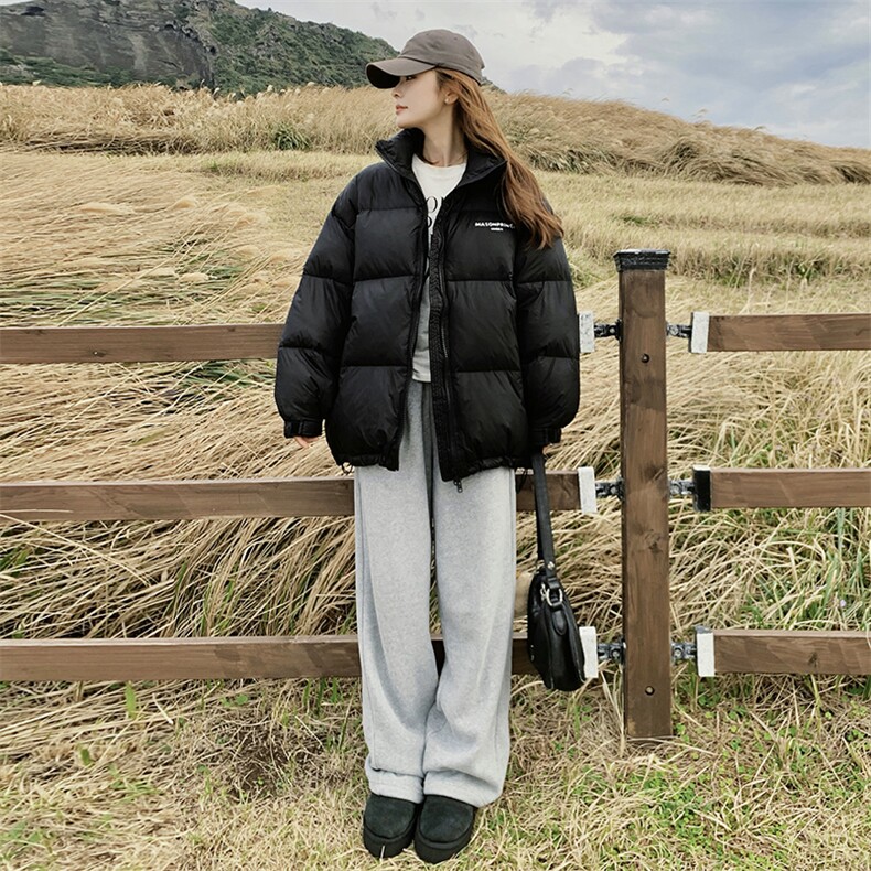 字母印花90绒外套2C170--8066--P275控398,女装羽绒服,2C170